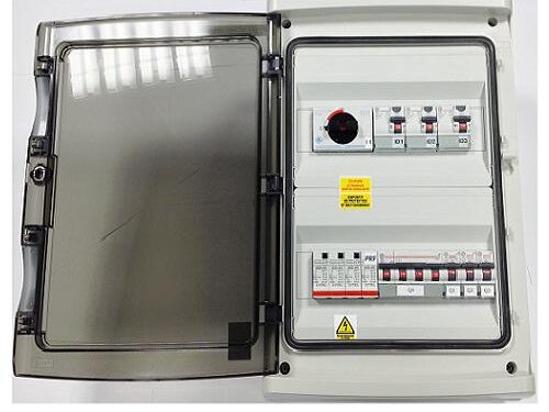 Coffret AC 9kW pour 3 onduleurs monophasés