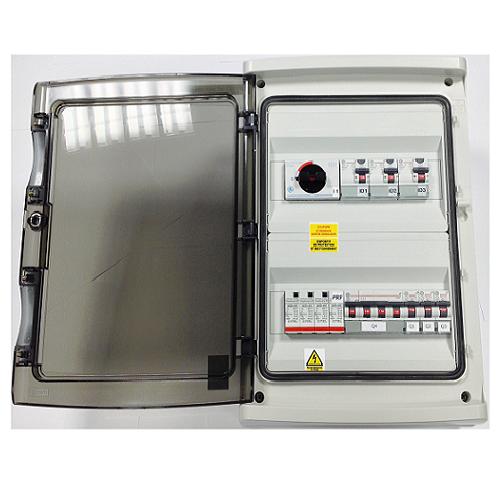 Coffret AC 9kW pour 3 onduleurs monophasés
