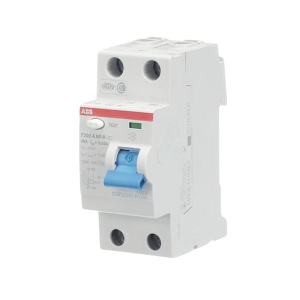 Interrupteur différentiel F202 - 2P 25A 30MA Immunisé｜ABB