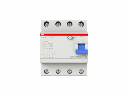 Interrupteur différentiel F204 type A 300mA - 4P -  80A｜ABB