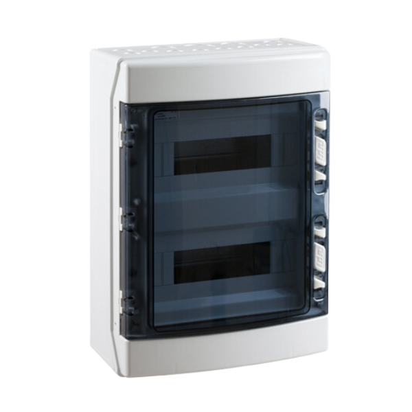 Coffret étanche IP65 - IK08 - 2 rangées 24 modules - 436x310x148mm｜IDE