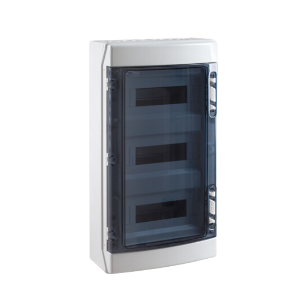 Coffret étanche IP65 - IK08 - 3 rangées 36 modules - 586x310x148mm｜IDE
