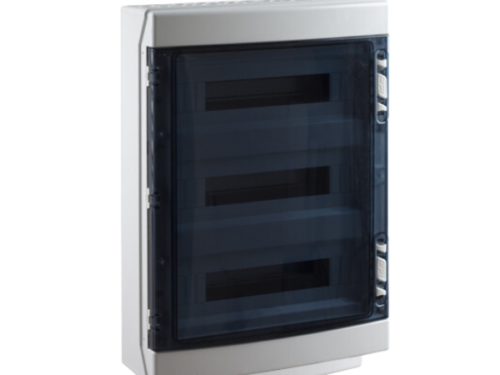Coffret étanche IP65 - IK08 - 3 rangées 54 modules - 586x418x148mm｜IDE