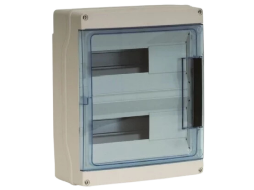 Coffret étanche IP65 - IK07 - 2 rangées 36 modules - entrées souples｜Eurhom