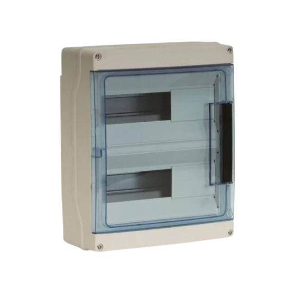 Coffret étanche IP65 - IK07 - 2 rangées 36 modules - entrées souples｜Eurhom