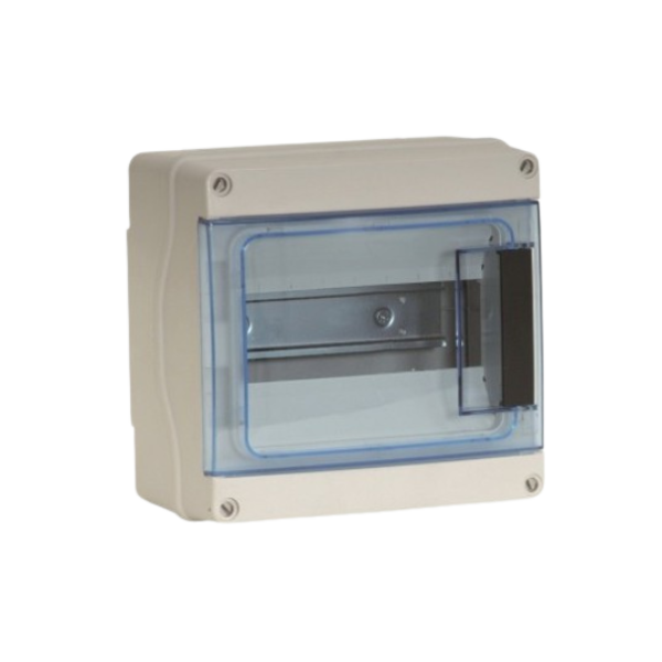 Coffret étanche IP65 - IK07 - 1 rangée 8 modules - 200x160x90mm｜Eurhom