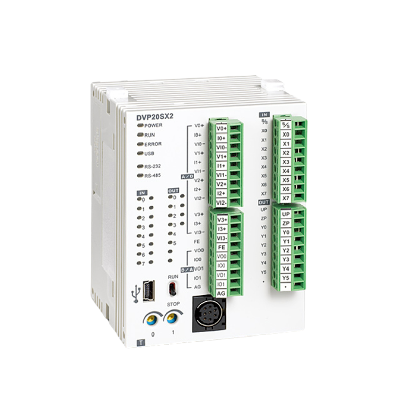 Automate CPU 4 entrées et 2 sorties analogiques - 8 entrées digitales et 6 sorties relais｜Delta