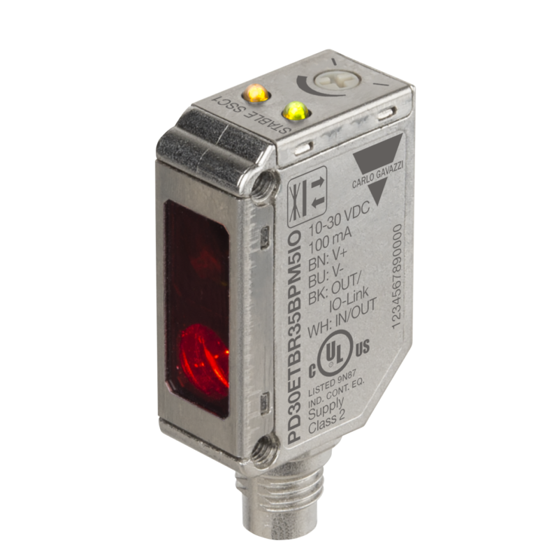 Détecteur photoélectrique cubiques NO + NC PNP - M8 - 4 pôles REFLEX｜Carlo Gavazzi