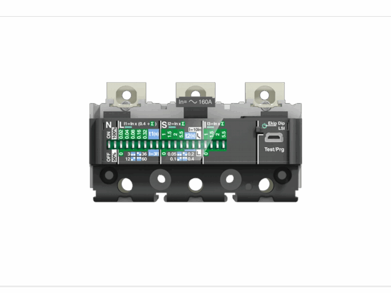 Déclencheur tripolaire EKIP LS/I / 3 Pôles - 63A XT2｜ABB