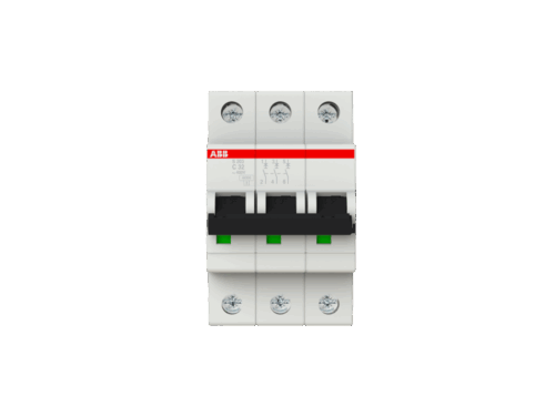 Disjoncteur modulaire S203 courbe C - 3P - 6kA - 32A｜ABB