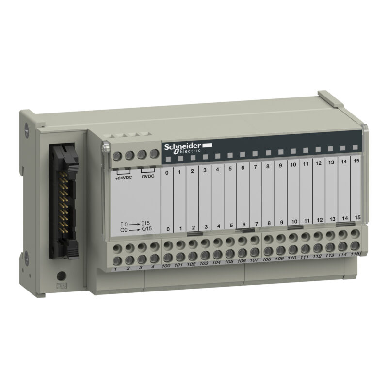 Telefast ABE7 - Embase de raccordement passive - 16 entrées ou sorties - DEL｜Schneider Electric