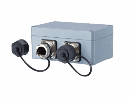 Boîtier mural - E-DAT Industry IP67 V1 2 ports metal outlet｜Metz Connect