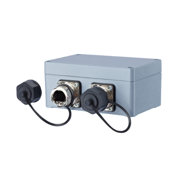 Boîtier mural - E-DAT Industry IP67 V1 2 ports metal outlet｜Metz Connect