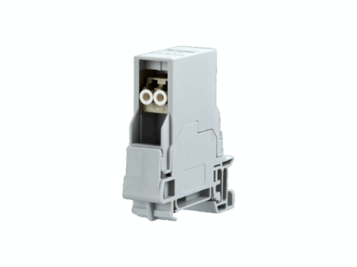 Module d'adaptation fibre optique - LC-D multimode pour rail DIN TS35｜Metz Connect