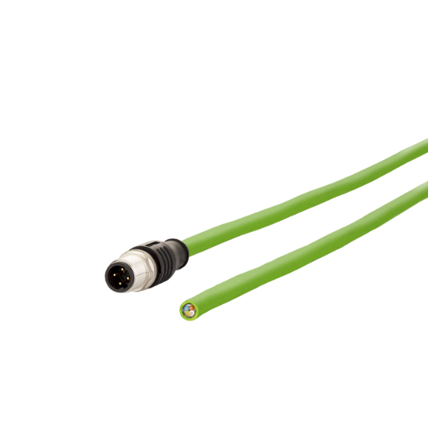 Câble de capteur ethernet - M12 Mâle, Extrémité libre, 4 Voies, 5 m｜Metz Connect