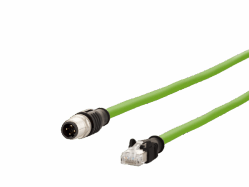 M142M4D15050 Câble de capteur ethernet - M12 Mâle vers RJ45 Mâle, 5m|Metz Connect