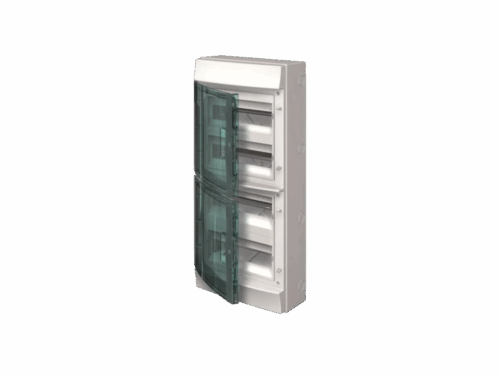 Coffret Mistral 65H - 4 rangées 48 modules - porte transparente｜ABB