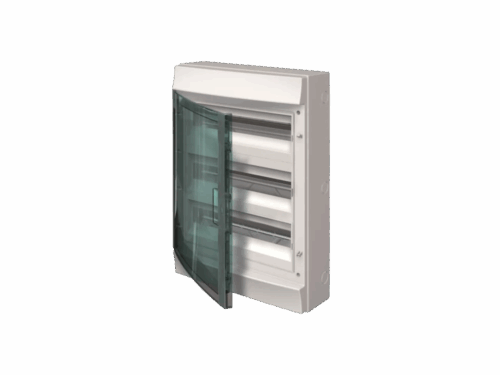 Coffret Mistral 65H - 3 rangées 54 modules - porte transparente｜ABB