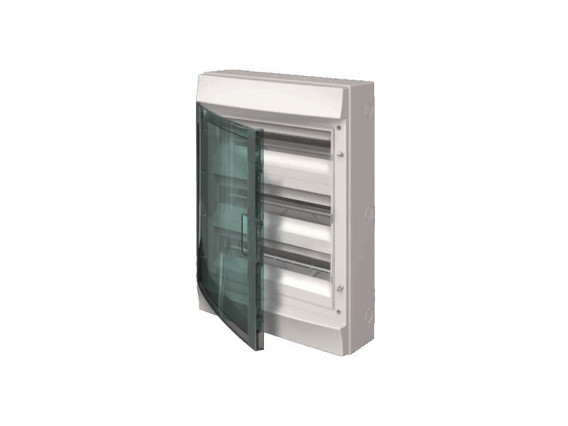 Coffret Mistral 65H - 3 rangées 54 modules - porte transparente｜ABB