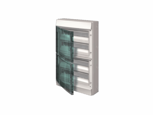 Coffret Mistral 65H - 4 rangées 72 modules - porte transparente｜ABB