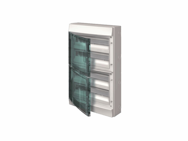Coffret Mistral 65H - 4 rangées 72 modules - porte transparente｜ABB
