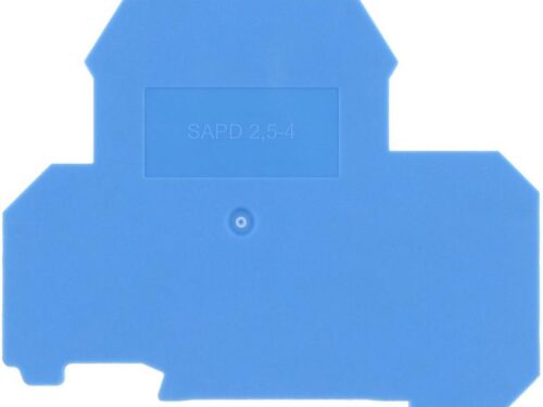 Flasque pour borne de raccordement vissée - 2 étages 10 mm² - Bleu｜Contaclip