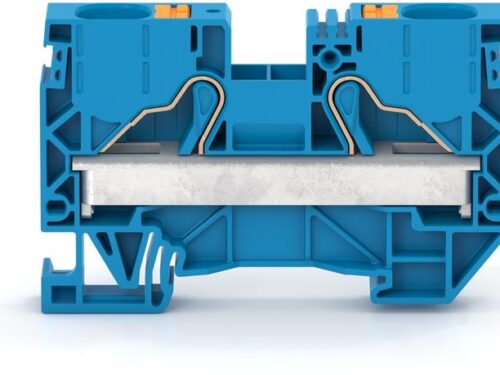 Borne de raccordement push-in - 10 à 16 mm² - Bleu｜Contaclip