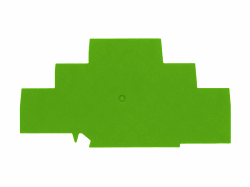 Flasque - Pour borne de raccordement push-in 3 étages - 2.5 à 4 mm² - Vert｜Contaclip
