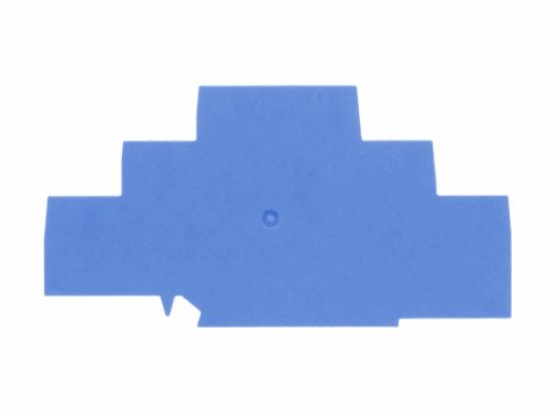 Flasque - Pour borne de raccordement push-in 3 étages - 2.5 à 4 mm² - Bleu｜Contaclip