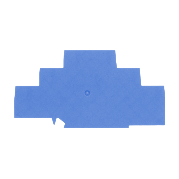Flasque - Pour borne de raccordement push-in 3 étages - 2.5 à 4 mm² - Bleu｜Contaclip