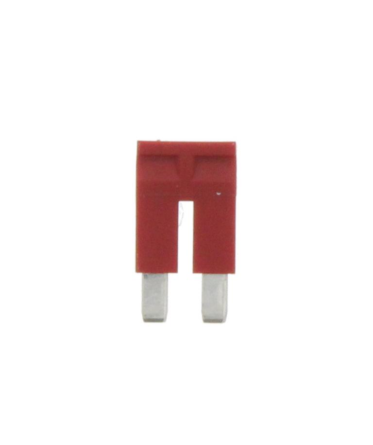 Connecteur transversal isolé rouge - 2 pôles - 10 mm² pour borne Push-in｜Contaclip