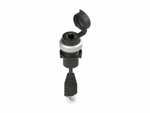 E2 1RJ459CN2.5 Prise RJ45 F/M avec câble de 2,5m |Pizzato