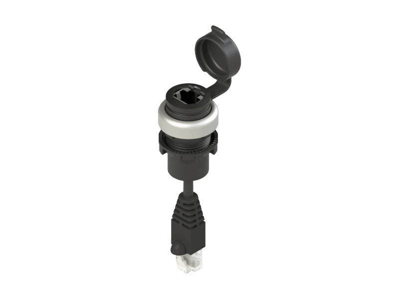 Prise RJ45 F/M avec câble de 2,5m ｜Pizzato