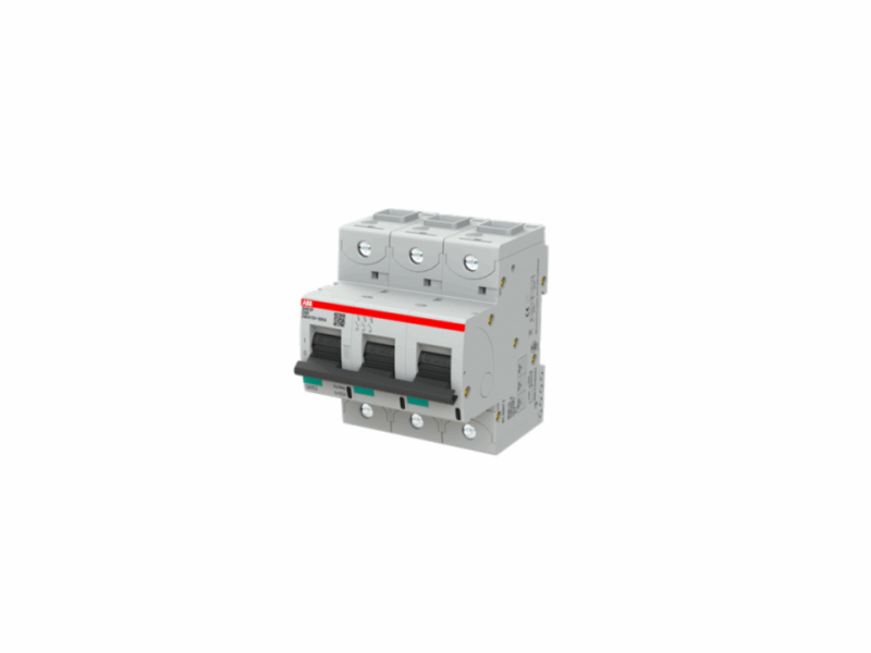 Disjoncteur modulaire S800P courbe D - 3P - 50kA - 80A｜ABB