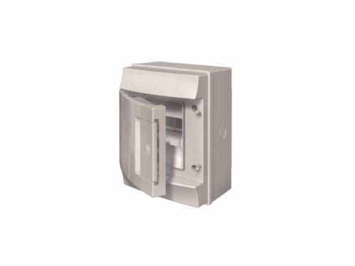 Coffret Mistral 65H - 1 rangée 4 modules - porte opaque｜ABB