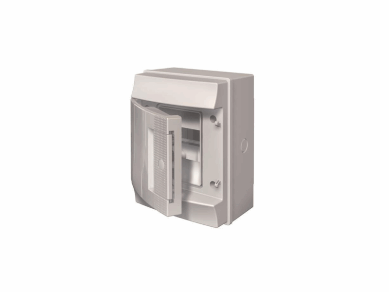 Coffret Mistral 65H - 1 rangée 4 modules - porte opaque｜ABB