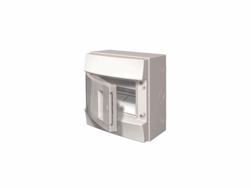 Coffret Mistral 65H - 1 rangée 8 modules - porte opaque｜ABB