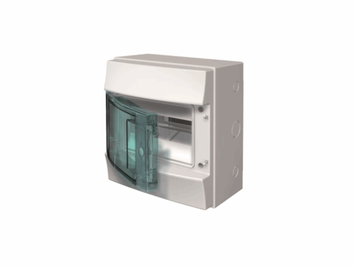 Coffret Mistral 65H - 1 rangée 8 modules - porte transparente｜ABB