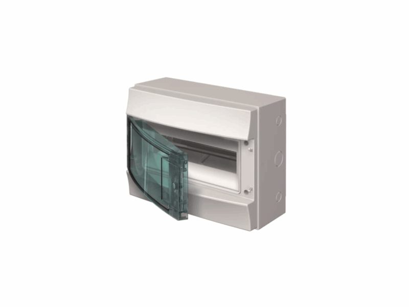 Coffret Mistral 65H - 1 rangée 12 modules - porte transparente｜ABB