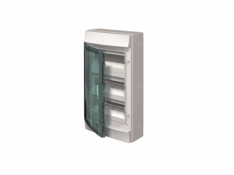 Coffret Mistral 65H - 3 rangées 36 modules - porte transparente｜ABB