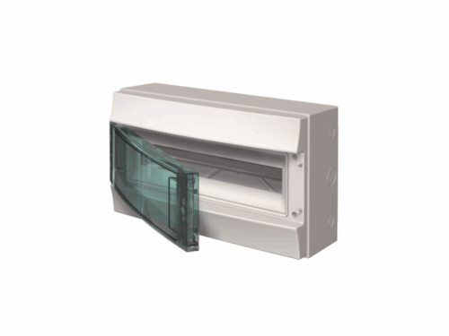 Coffret Mistral 65H - 1 rangée 18 modules - porte transparente｜ABB