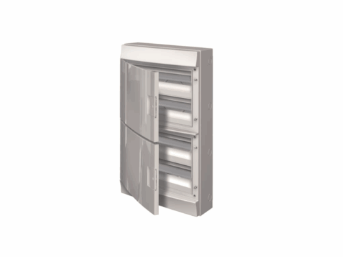 Coffret Mistral 65H - 4 rangées 72 modules - porte opaque｜ABB