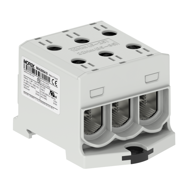 Bloc de jonction - OTL 95-3 - 6 trous - Gris｜Morek