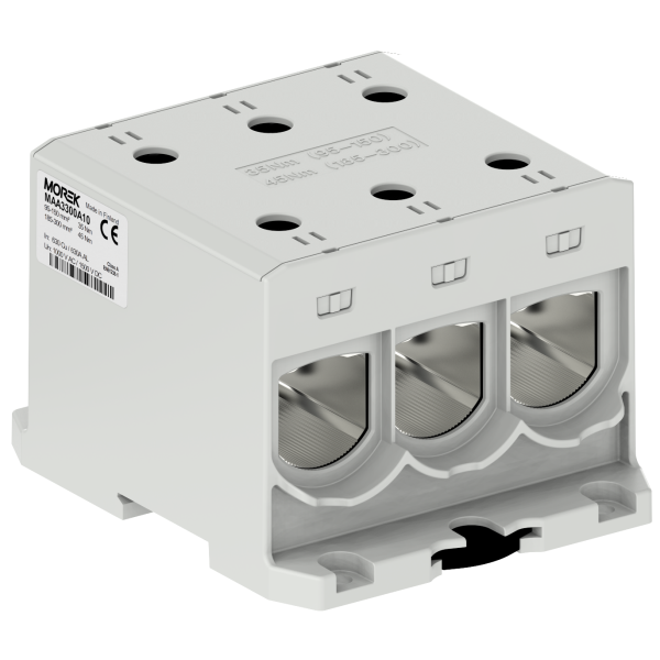 Bloc de jonction - OTL 300-3 - 6 trous - Gris｜Morek