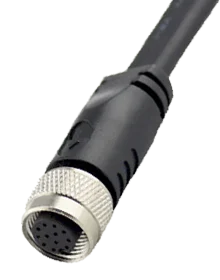 CS12D5-1 Câble avec connecteur femelle - 5m + connecteur droit M12 - 12 pôles|Reer Safety