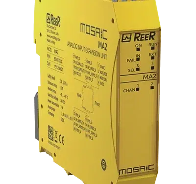 Unité d’extension de 2 entrées analogiques 4-20 mA, 0-10 V｜Reer Safety