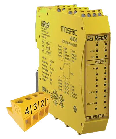Unité d’extension E/S supplémentaire, 8 entrées, 4 OSSD｜Reer Safety