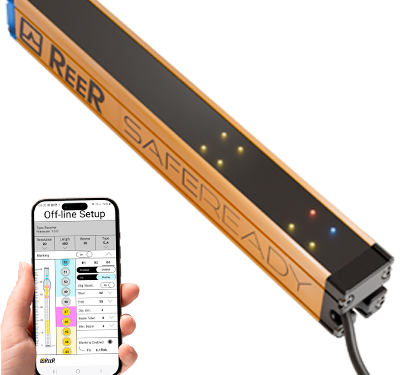 Barrière SAFEREADY 1200mm - résolution 30mm -  version Plus｜Reer Safety